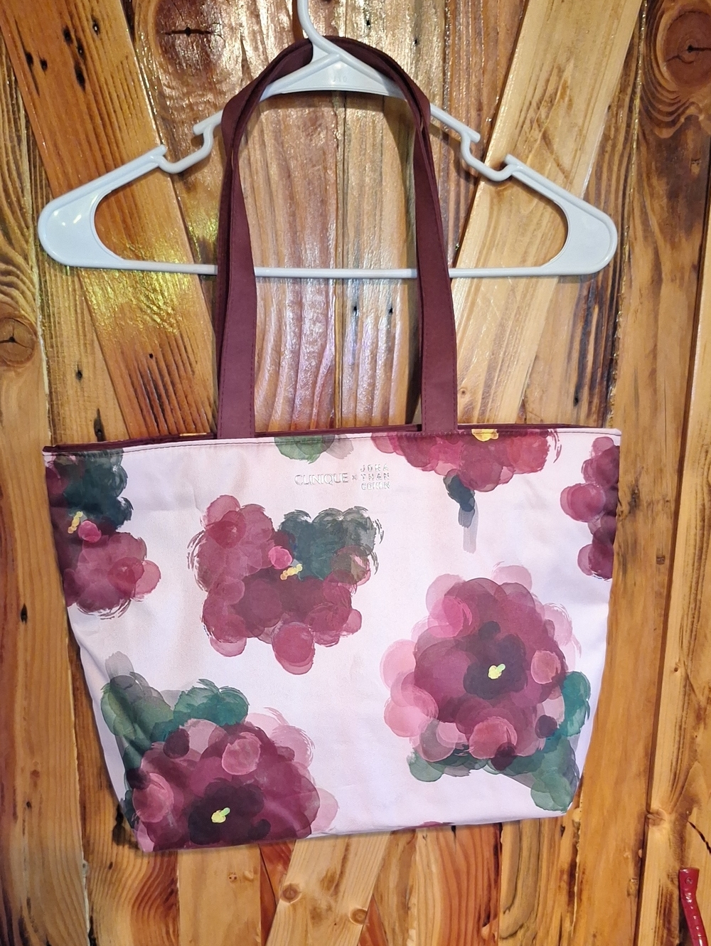 Clinique X Jona Than Cohen Pink Rose Tote Bag
